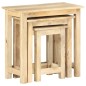 vidaXL Satztische 3 Stk. Massivholz Mango vidaXL Satztische 3 Stk. Massivholz Mango