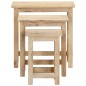 vidaXL Satztische 3 Stk. Massivholz Mango vidaXL Satztische 3 Stk. Massivholz Mango