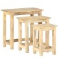 vidaXL Satztische 3 Stk. Massivholz Mango vidaXL Satztische 3 Stk. Massivholz Mango