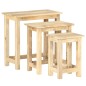 vidaXL Satztische 3 Stk. Massivholz Mango vidaXL Satztische 3 Stk. Massivholz Mango