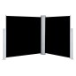 vidaXL Ausziehbare Seitenmarkise Schwarz 140 x 600 cm vidaXL Ausziehbare Seitenmarkise Schwarz 140 x 600 cm