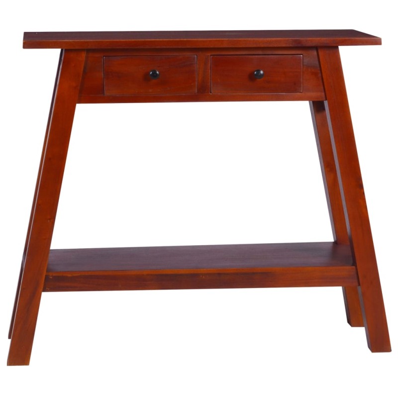 vidaXL Konsolentisch Klassisches Braun 90x30x75 cm Massivholz Mahagoni vidaXL Konsolentisch Klassisches Braun 90x30x75 cm Massivholz Mahagoni