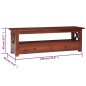 vidaXL TV-Schrank Braun 120 x 30 x 40 cm Massivholz Mahagoni vidaXL TV-Schrank Braun 120 x 30 x 40 cm Massivholz Mahagoni