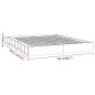 vidaXL Massivholzbett Schwarz 135x190 cm vidaXL Massivholzbett Schwarz 135x190 cm