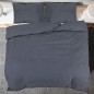 vidaXL Bettwäsche-Set Anthrazit 155x220 cm Leichte Mikrofaser vidaXL Bettwäsche-Set Anthrazit 155x220 cm Leichte Mikrofaser