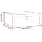 vidaXL Couchtisch Grau Sonoma 100x100x35 cm Holzwerkstoff vidaXL Couchtisch Grau Sonoma 100x100x35 cm Holzwerkstoff