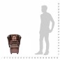 vidaXL Sessel mit Fußhocker Braun Kunstleder vidaXL Sessel mit Fußhocker Braun Kunstleder