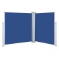 vidaXL Ausziehbare Seitenmarkise Blau 140 x 600 cm vidaXL Ausziehbare Seitenmarkise Blau 140 x 600 cm