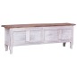 vidaXL TV-Schrank 120x30x40 cm Weiß Altholz Massiv vidaXL TV-Schrank 120x30x40 cm Weiß Altholz Massiv
