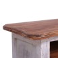 vidaXL TV-Schrank 120x30x40 cm Weiß Altholz Massiv vidaXL TV-Schrank 120x30x40 cm Weiß Altholz Massiv