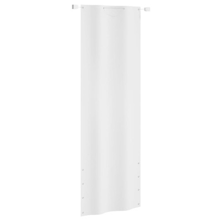 vidaXL Balkon-Sichtschutz Weiß 80x240 cm Oxford-Gewebe