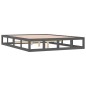 vidaXL Massivholzbett Grau 150x200 cm vidaXL Massivholzbett Grau 150x200 cm