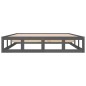vidaXL Massivholzbett Grau 150x200 cm vidaXL Massivholzbett Grau 150x200 cm