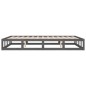vidaXL Massivholzbett Grau 150x200 cm vidaXL Massivholzbett Grau 150x200 cm