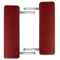 Massagetisch mit Aluminiumrahmen, faltbar 3 Zonen Rot Massagetisch mit Aluminiumrahmen, faltbar 3 Zonen Rot