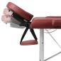 Massagetisch mit Aluminiumrahmen, faltbar 3 Zonen Rot Massagetisch mit Aluminiumrahmen, faltbar 3 Zonen Rot