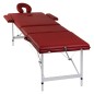 Massagetisch mit Aluminiumrahmen, faltbar 3 Zonen Rot Massagetisch mit Aluminiumrahmen, faltbar 3 Zonen Rot