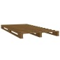vidaXL Palettenbett Honigbraun 100x200 cm Massivholz Kiefer vidaXL Palettenbett Honigbraun 100x200 cm Massivholz Kiefer
