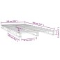 vidaXL Palettenbett Honigbraun 100x200 cm Massivholz Kiefer vidaXL Palettenbett Honigbraun 100x200 cm Massivholz Kiefer