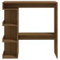 vidaXL Bartisch mit Regal Braun Eiche 100x50x101,5cm Holzwerkstoff vidaXL Bartisch mit Regal Braun Eiche 100x50x101,5cm Holzwerkstoff