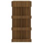 vidaXL Bartisch mit Regal Braun Eiche 100x50x101,5cm Holzwerkstoff vidaXL Bartisch mit Regal Braun Eiche 100x50x101,5cm Holzwerkstoff