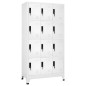 vidaXL Schließfachschrank Weiß 90x45x180 cm Stahl vidaXL Schließfachschrank Weiß 90x45x180 cm Stahl