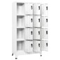 vidaXL Schließfachschrank Weiß 90x45x180 cm Stahl vidaXL Schließfachschrank Weiß 90x45x180 cm Stahl