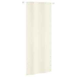 vidaXL Balkon-Sichtschutz Creme 100x240 cm Oxford-Gewebe