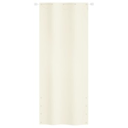 vidaXL Balkon-Sichtschutz Creme 100x240 cm Oxford-Gewebe
