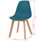 vidaXL Esszimmerstühle 2 Stk. Türkis Kunststoff vidaXL Esszimmerstühle 2 Stk. Türkis Kunststoff