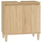 vidaXL Waschbeckenunterschrank Sonoma-Eiche 58x33x60 cm Holzwerkstoff vidaXL Waschbeckenunterschrank Sonoma-Eiche 58x33x60 cm Holzwerkstoff