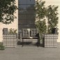 4-tlg. Garten-Lounge-Set mit Kissen Poly Rattan Grau 4-tlg. Garten-Lounge-Set mit Kissen Poly Rattan Grau