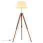 vidaXL Stativlampe Honigbraun und Weiß Teak Massivholz 141 cm vidaXL Stativlampe Honigbraun und Weiß Teak Massivholz 141 cm