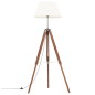 vidaXL Stativlampe Honigbraun und Weiß Teak Massivholz 141 cm vidaXL Stativlampe Honigbraun und Weiß Teak Massivholz 141 cm