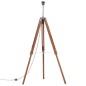 vidaXL Stativlampe Honigbraun und Weiß Teak Massivholz 141 cm vidaXL Stativlampe Honigbraun und Weiß Teak Massivholz 141 cm