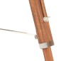 vidaXL Stativlampe Honigbraun und Weiß Teak Massivholz 141 cm vidaXL Stativlampe Honigbraun und Weiß Teak Massivholz 141 cm