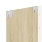 vidaXL TV-Wandschrank Weiß Sonoma-Eiche 135x23,5x90 cm Holzwerkstoff vidaXL TV-Wandschrank Weiß Sonoma-Eiche 135x23,5x90 cm Holzwerkstoff