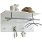 FMD Wandgarderobe 72 x 29,3 x 34,5 cm Weiß FMD Wandgarderobe 72 x 29,3 x 34,5 cm Weiß