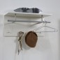 FMD Wandgarderobe 72 x 29,3 x 34,5 cm Weiß FMD Wandgarderobe 72 x 29,3 x 34,5 cm Weiß