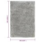 vidaXL Shaggy-Teppich Hochflor Grau 160x230 cm 50 mm vidaXL Shaggy-Teppich Hochflor Grau 160x230 cm 50 mm