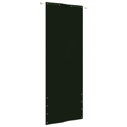 vidaXL Balkon-Sichtschutz Dunkelgrün 80x240 cm Oxford-Gewebe