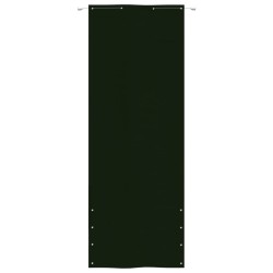 vidaXL Balkon-Sichtschutz Dunkelgrün 80x240 cm Oxford-Gewebe