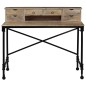 vidaXL Schreibtisch Mangoholz Massiv und Stahl 110 x 50 x 96 cm vidaXL Schreibtisch Mangoholz Massiv und Stahl 110 x 50 x 96 cm