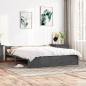 vidaXL Massivholzbett Grau 150x200 cm vidaXL Massivholzbett Grau 150x200 cm