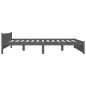 vidaXL Massivholzbett Grau 150x200 cm vidaXL Massivholzbett Grau 150x200 cm