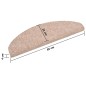 vidaXL Selbstklebende Treppenmatten 10 Stk. Braun 65x21x4cm Nadelvlies vidaXL Selbstklebende Treppenmatten 10 Stk. Braun 65x21x4cm Nadelvlies