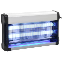 vidaXL Insektenvernichter Schwarz Aluminium ABS 30 W