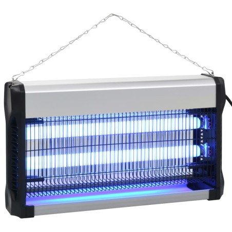 vidaXL Insektenvernichter Schwarz Aluminium ABS 30 W