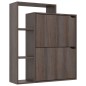 vidaXL Schuhschrank Grau Sonoma 79,5x24x90,5 cm Holzwerkstoff vidaXL Schuhschrank Grau Sonoma 79,5x24x90,5 cm Holzwerkstoff