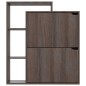 vidaXL Schuhschrank Grau Sonoma 79,5x24x90,5 cm Holzwerkstoff vidaXL Schuhschrank Grau Sonoma 79,5x24x90,5 cm Holzwerkstoff